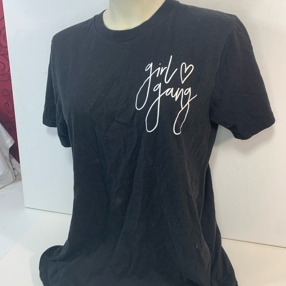 Pepper & Zoe "Girl Gang" Black Top - Picture 2 of 3